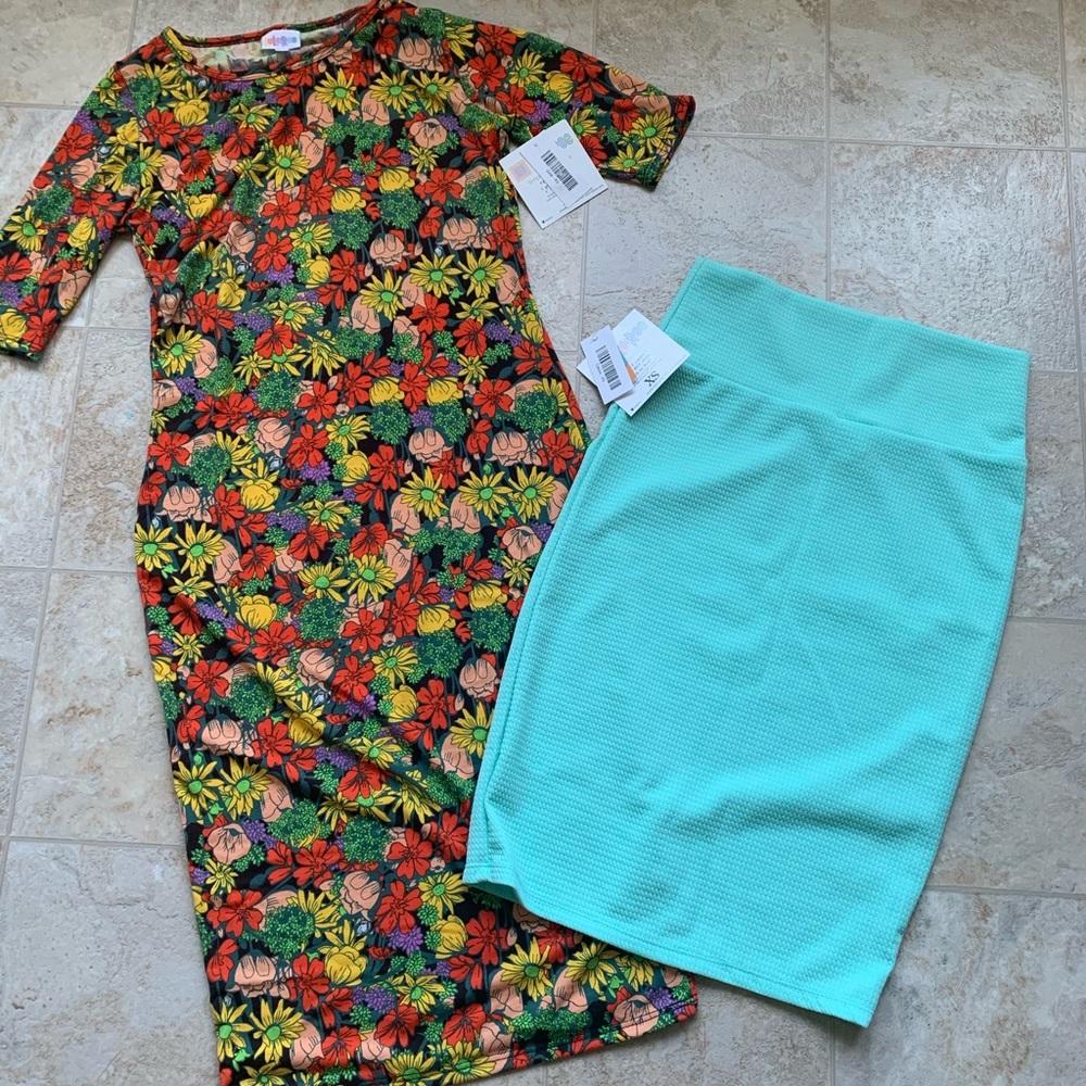 LuLaRoe NWT dress and skirt!